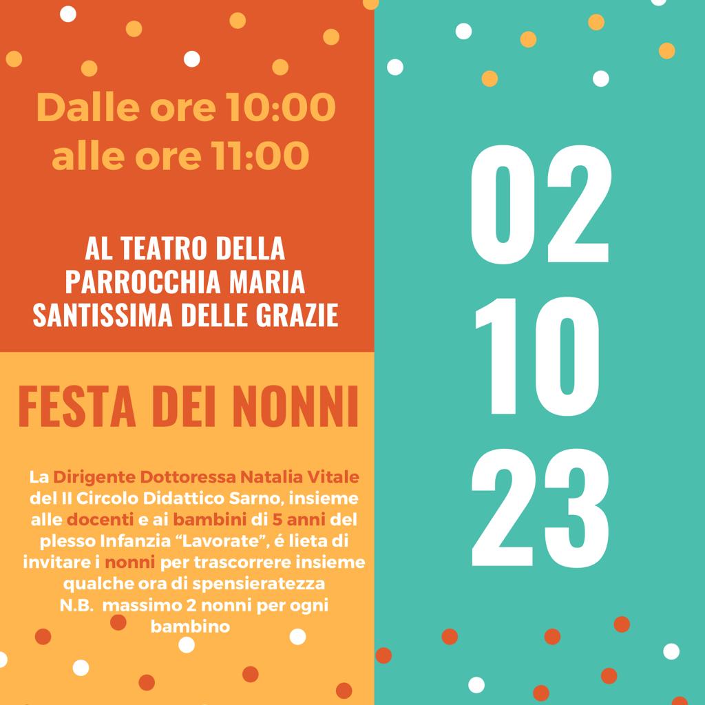 2 Ottobre 2023  Festa dei nonni