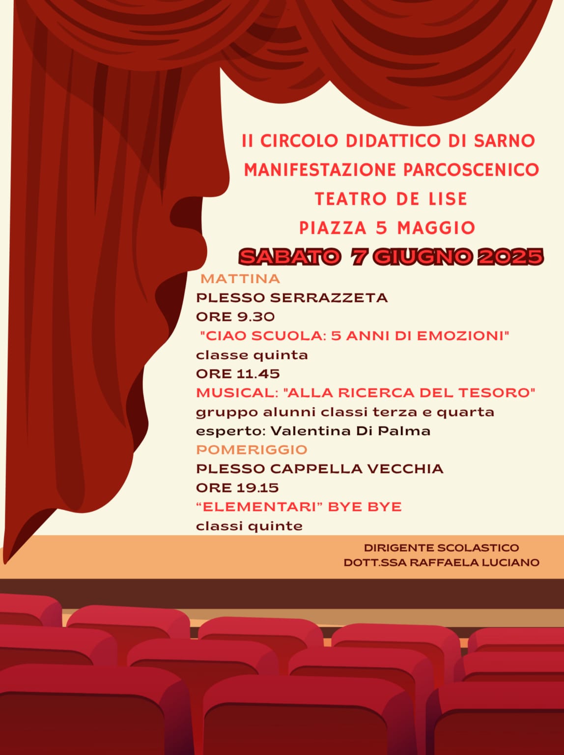 Manifestazioni di fine anno scolastico